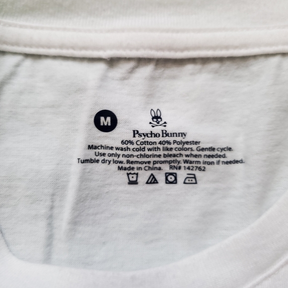 Psycho Bunnt T-shirt. White. Medium. - Picture 3 of 8